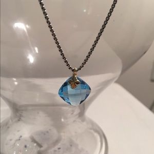 David Yurman Blue Topaz Necklace
